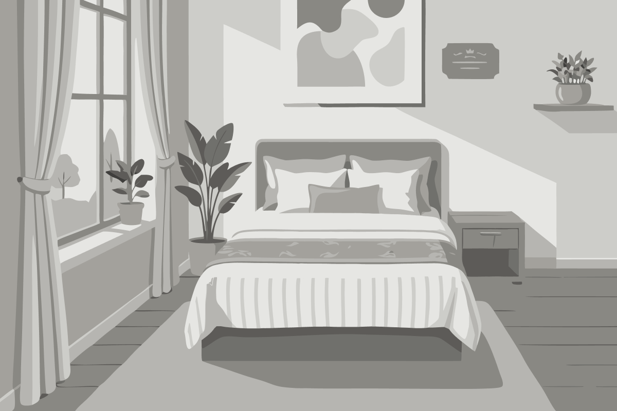 Appartamento Monolocale con 1 Letto Matrimoniale